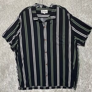 Aeropostale The Resort Shirt Striped Button Up Short Sleeve Casual Men's‎ 3XL